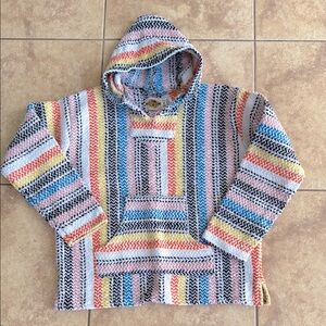Earth Ragz Colorful Striped Baja Hoodie